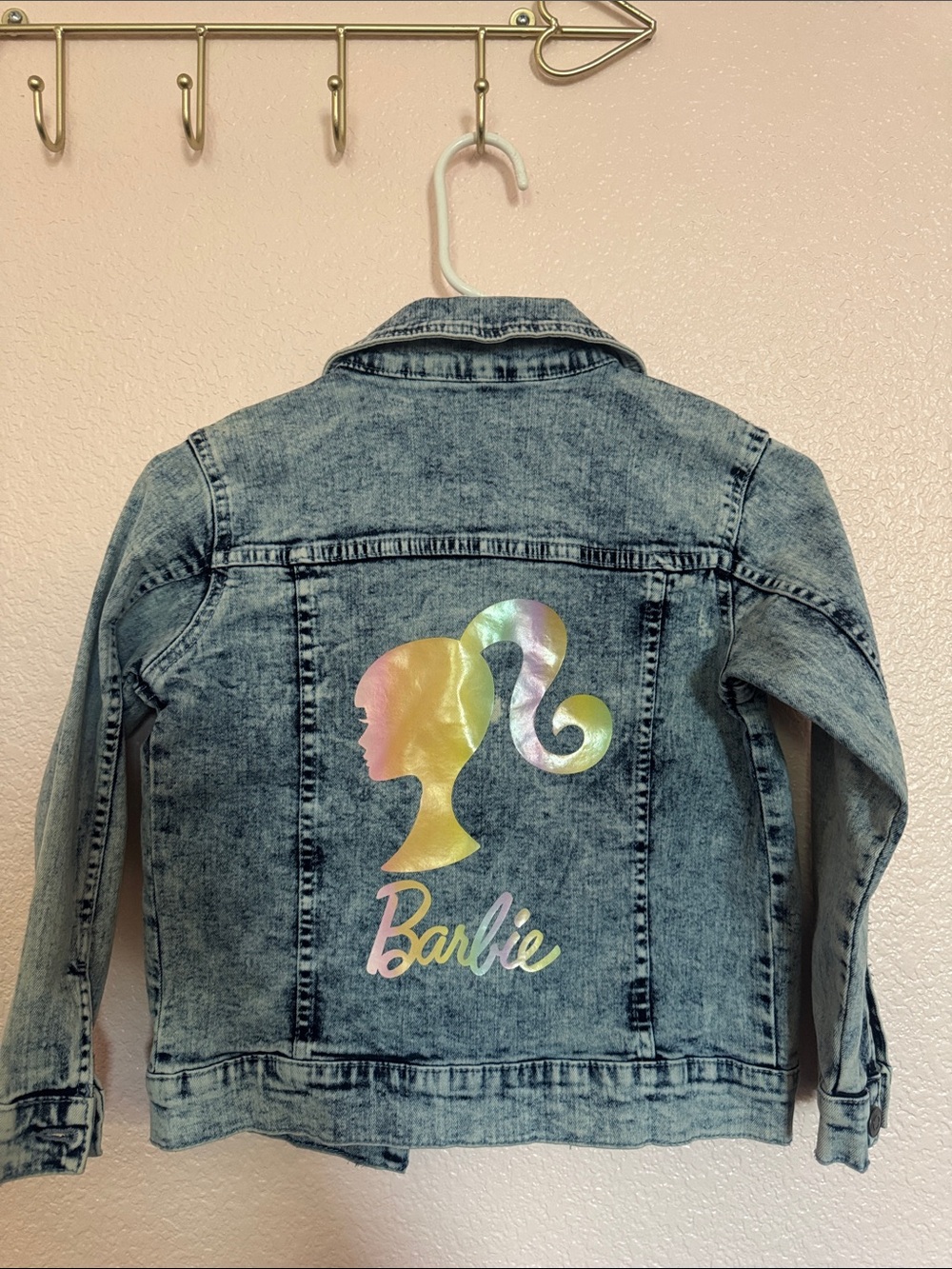 Barbie Jean Jacket - Acid Wash Blue Denim